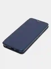 Синий чехол-книжка для Infinix Smart 6 Plus, Инфиникс Смарт 6 Плюс