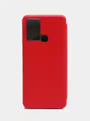 Красный чехол-книжка для Infinix Smart 6 Plus, Инфиникс Смарт 6 Плюс