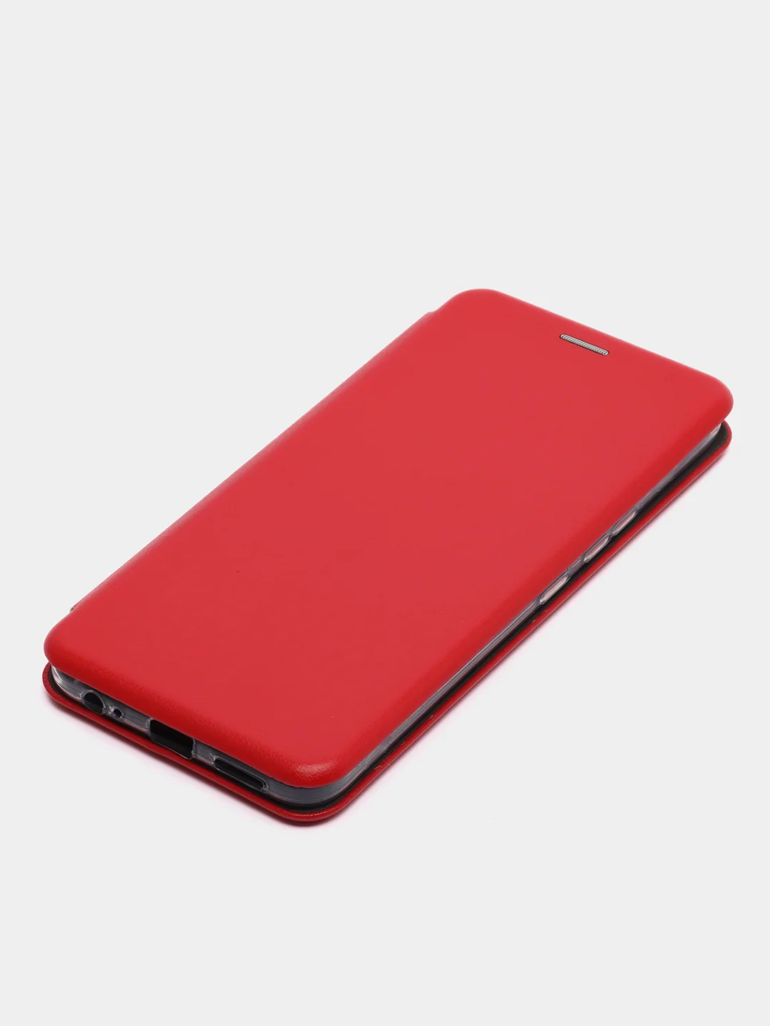 Красный чехол-книжка для Infinix Smart 6 Plus, Инфиникс Смарт 6 Плюс