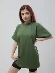 Зеленый футболка женская