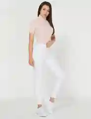 Белый джинсы женские, с высокой посадкой, зауженные, скини