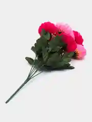Розовый искусственные цветы Камелия, двухцветный букет, композиция, 380 мм