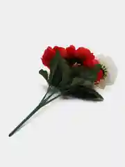 Красный искусственные цветы Камелия, двухцветный букет, композиция, 380 мм