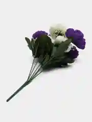 Фиолетовый искусственные цветы Камелия, двухцветный букет, композиция, 380 мм