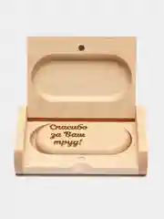 Деревянная флешка "Врачу от Бога" в подарочной коробке 32 Gb USB 2.0