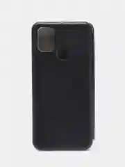Черный чехол-книжка для Samsung Galaxy A21s, A 21s, экокожа, Самсунг А21с