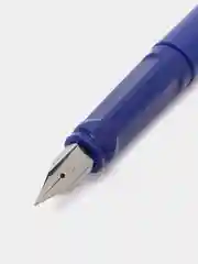 Синий перьевая гелевая ручка для каллиграфии, 1 многоразовый и 1 сменный картридж в комплекте