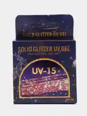 Пудровый uv/led, твердый блестящий гель-глиттер, для дизайна ногтей, гель-лак для ногтей