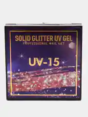 Пудровый uv/led, твердый блестящий гель-глиттер, для дизайна ногтей, гель-лак для ногтей