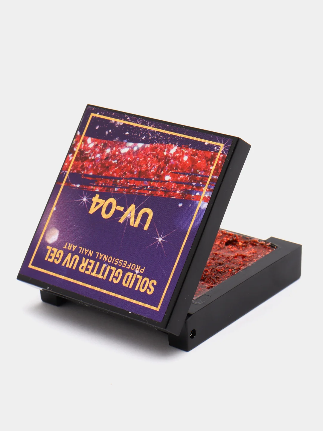 Голубой uv/led, твердый блестящий гель-глиттер, для дизайна ногтей, гель-лак для ногтей