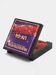 Голубой uv/led, твердый блестящий гель-глиттер, для дизайна ногтей, гель-лак для ногтей