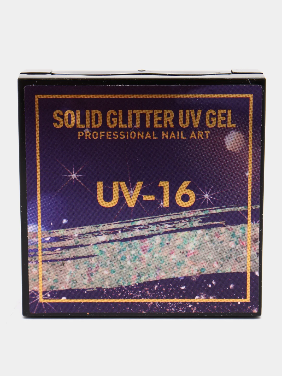 Белый uv/led, твердый блестящий гель-глиттер, для дизайна ногтей, гель-лак для ногтей
