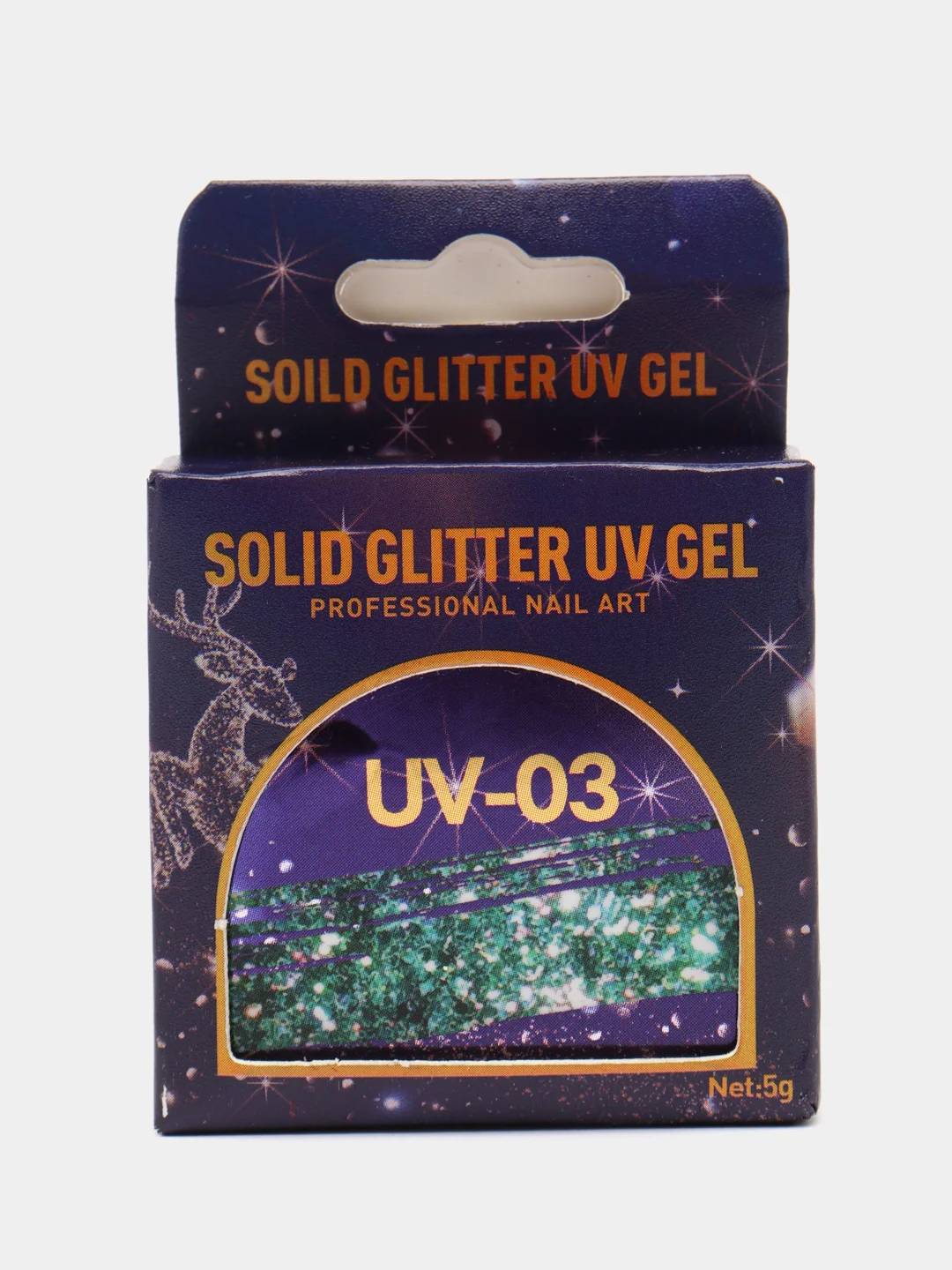 Голубой uv/led, твердый блестящий гель-глиттер, для дизайна ногтей, гель-лак для ногтей