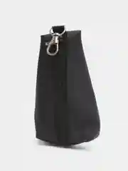 Черный ключница кожаная