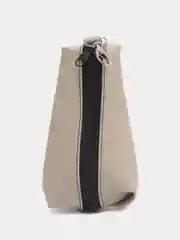 Бежевый ключница кожаная