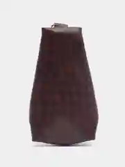 Бежевый ключница кожаная
