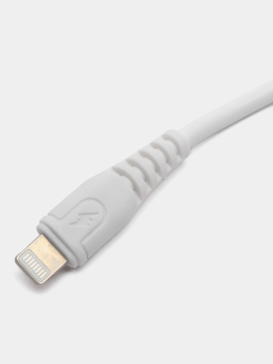 Белый кабель быстрой зарядки 6А, Type-C(Android), Lightning (Apple iPhone)