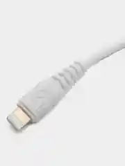Белый кабель быстрой зарядки 6А, Type-C(Android), Lightning (Apple iPhone)