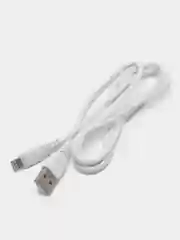 Белый кабель быстрой зарядки 6А, Type-C(Android), Lightning (Apple iPhone)