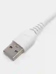 Белый кабель быстрой зарядки 6А, Type-C(Android), Lightning (Apple iPhone)