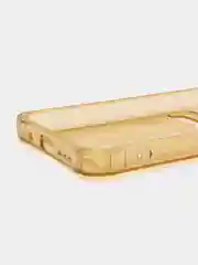 Желтый силиконовый чехол для Xiaomi Redmi 10 (Редми 10), прозрачный, с карманом для карт