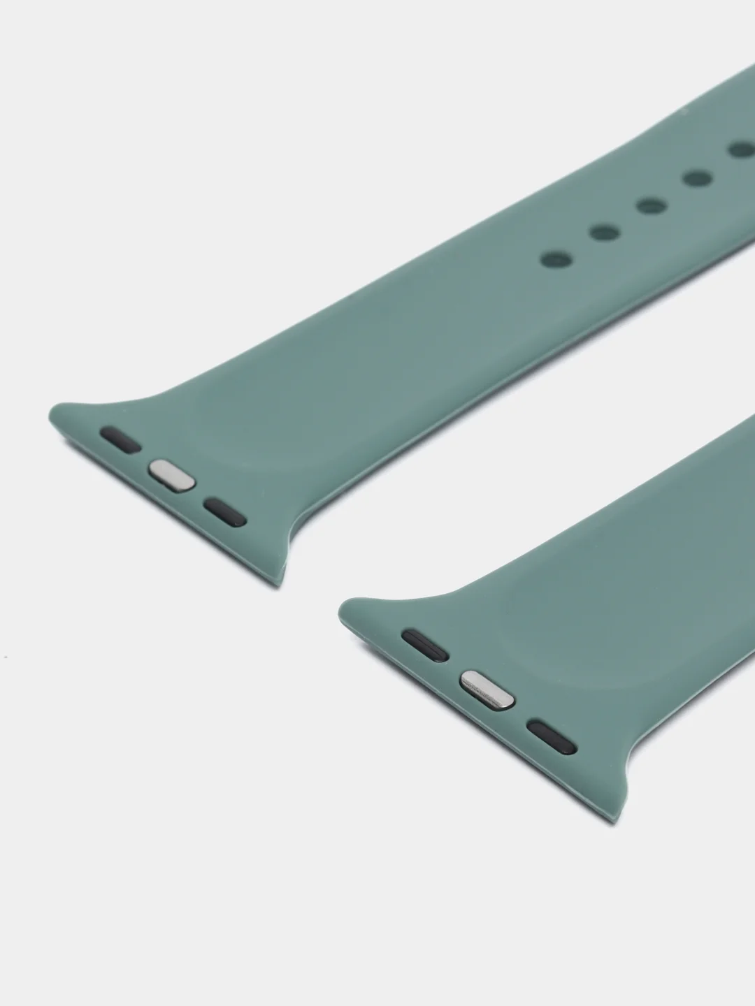 Тёмно-бирюзовый ремешок для Apple Watch 3, 4, 5, 6, SE, 7, 8, ultra, силиконовый