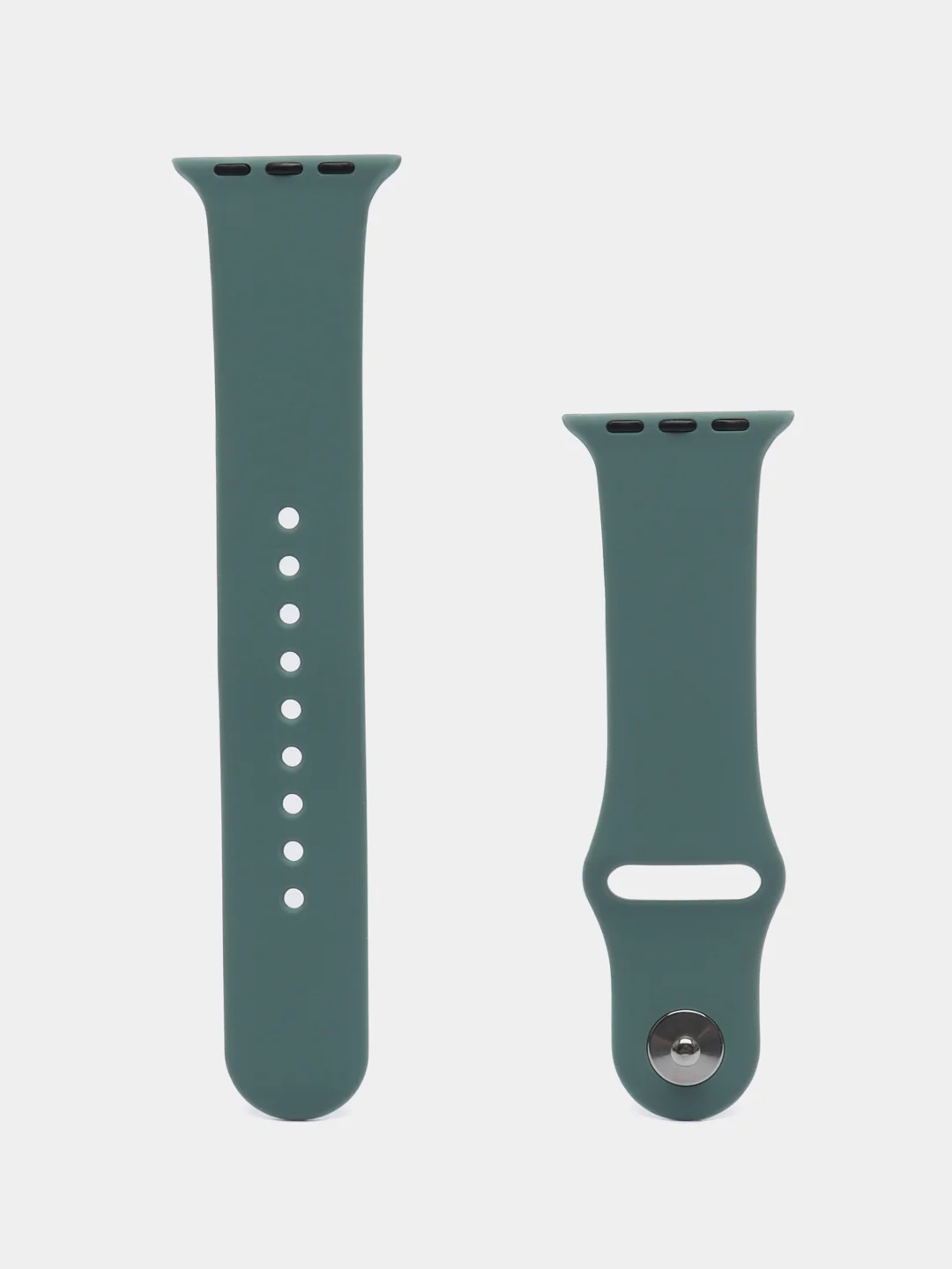 Тёмно-бирюзовый ремешок для Apple Watch 3, 4, 5, 6, SE, 7, 8, ultra, силиконовый