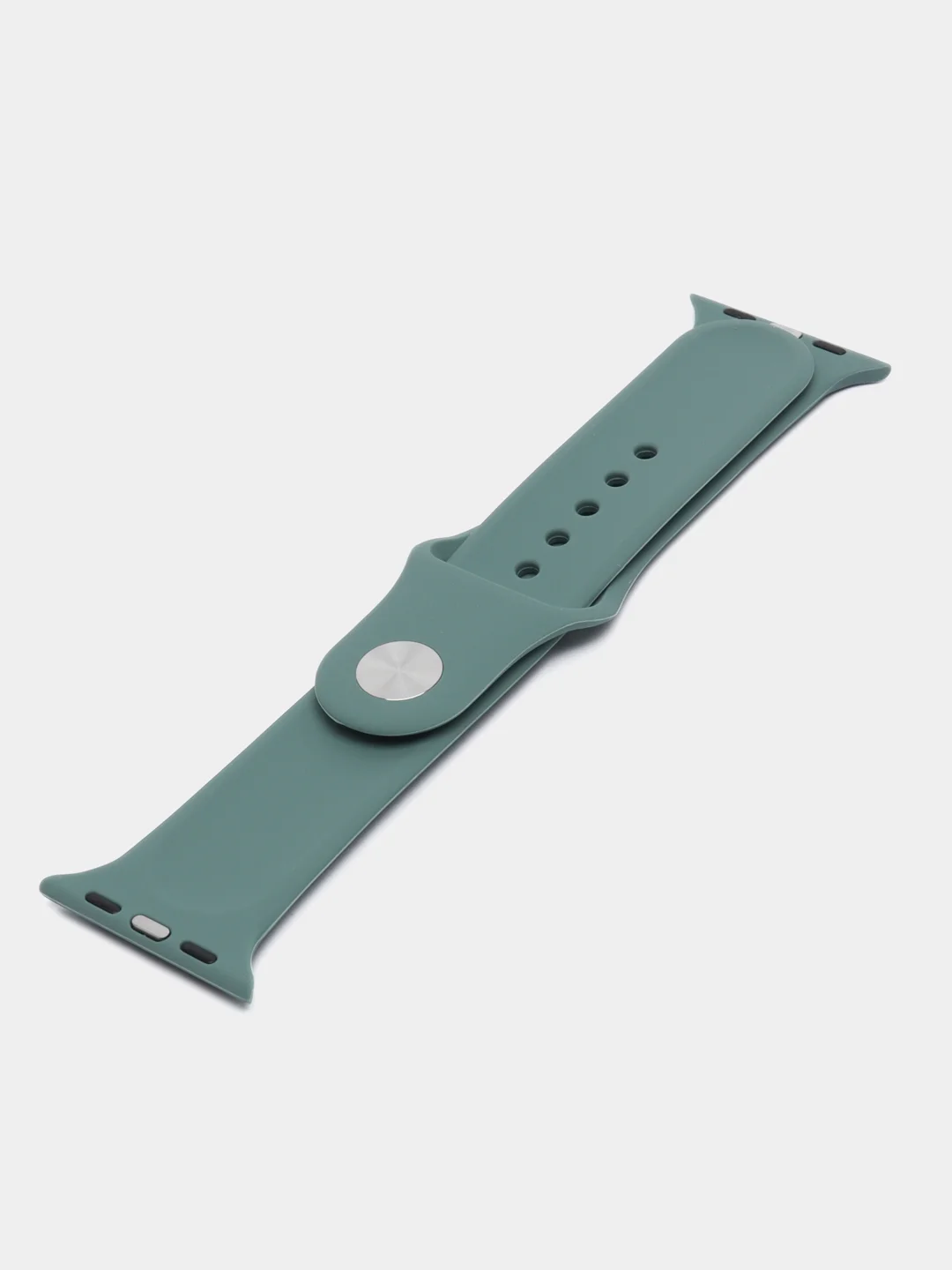 Тёмно-бирюзовый ремешок для Apple Watch 3, 4, 5, 6, SE, 7, 8, ultra, силиконовый