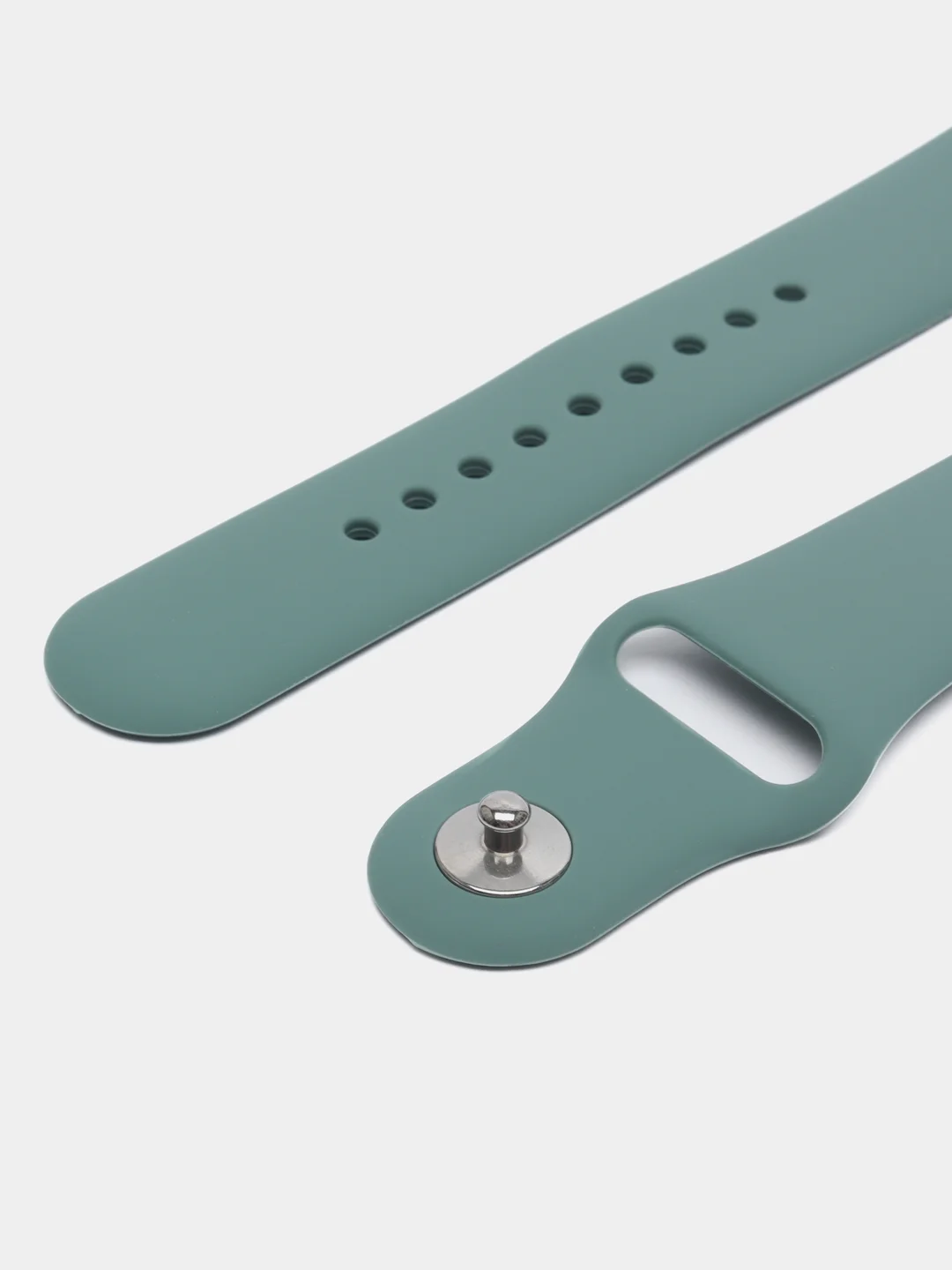 Тёмно-бирюзовый ремешок для Apple Watch 3, 4, 5, 6, SE, 7, 8, ultra, силиконовый