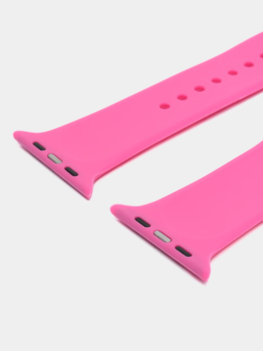 Фуксия ремешок для Apple Watch 3, 4, 5, 6, SE, 7, 8, ultra, силиконовый