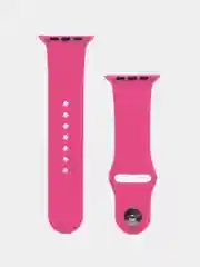 Фуксия ремешок для Apple Watch 3, 4, 5, 6, SE, 7, 8, ultra, силиконовый