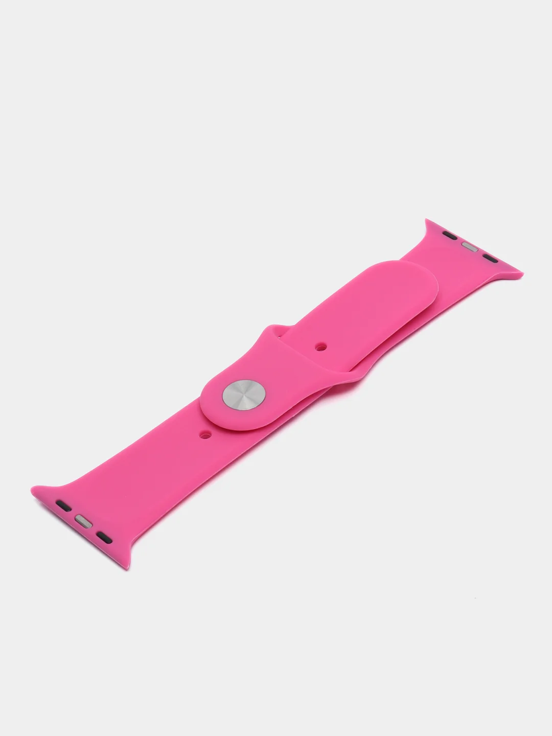 Фуксия ремешок для Apple Watch 3, 4, 5, 6, SE, 7, 8, ultra, силиконовый