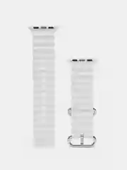 Белый силиконовый ремешок Ultra для смарт-часов Apple Watch, 38/40/41/42/44/45/49