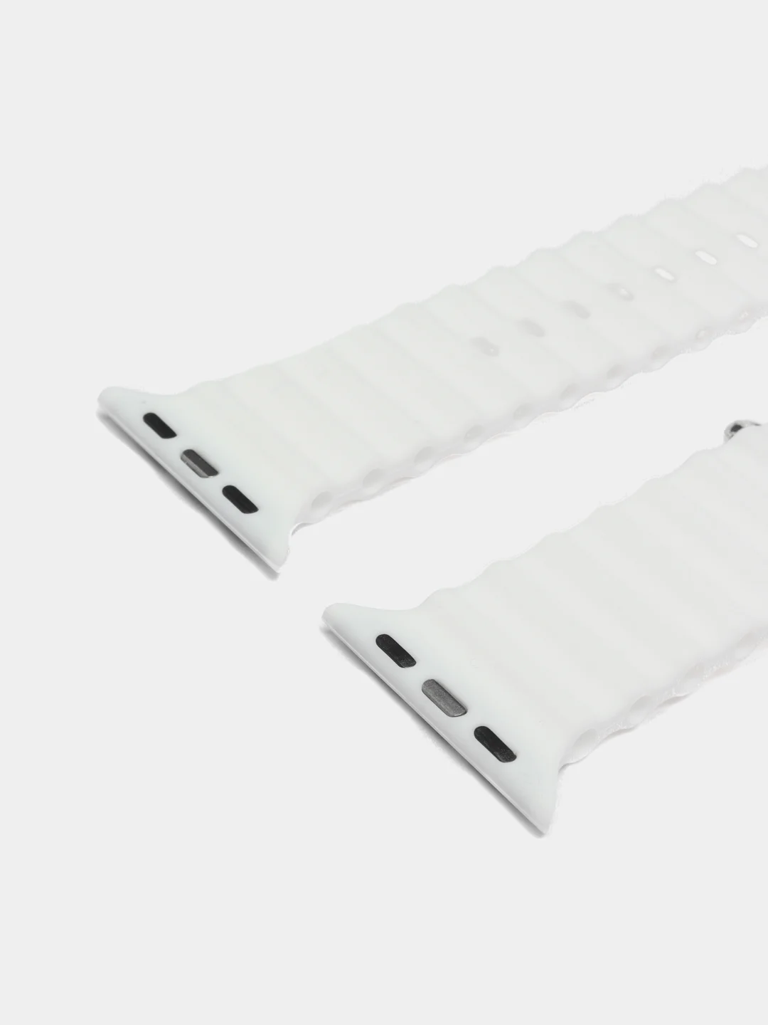 Белый силиконовый ремешок Ultra для смарт-часов Apple Watch, 38/40/41/42/44/45/49