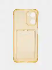 Золотой силиконовый чехол для Realme 10 4G (Реалми 10 4G), прозрачный