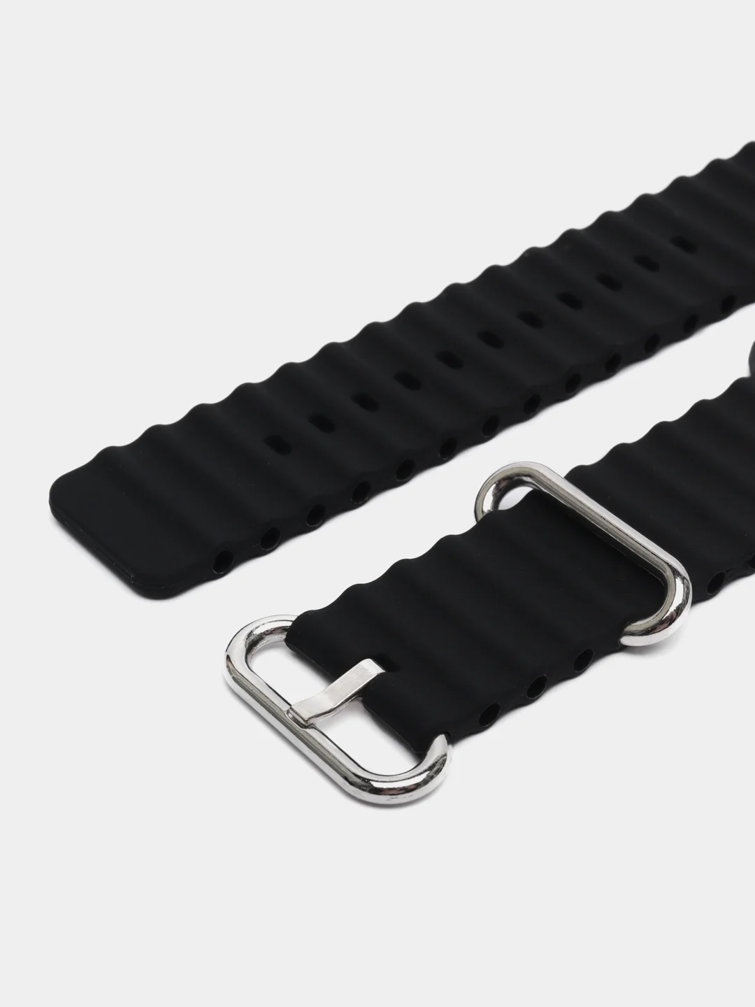 Черный силиконовый ремешок Ultra для смарт-часов Apple Watch, 38/40/41/42/44/45/49