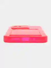 Красный чехол для Xiaomi Redmi 10C, ( Редми 10С ), с карманом для карт, прозрачный