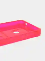 Красный чехол для Xiaomi Redmi 10C, ( Редми 10С ), с карманом для карт, прозрачный