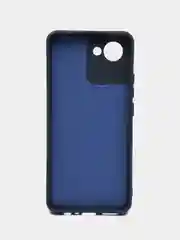 Синий меланж силиконовый чехол для Realme C30, C30S, 50i PRIME (Реалми С30 С30С 50 ай Прайм) прозрачный
