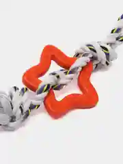 Голубой игрушка-канат с силиконовыми фигурками, для собак