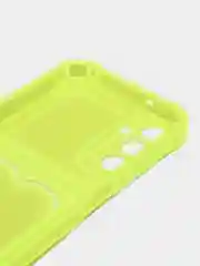 Желтый силиконовый чехол Samsung Galaxy A14 4G,  A14 5G, с карманом, прозрачный,