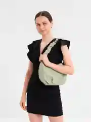 Лесной зеленый сумка женская из экокожи PU, облако