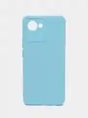 Голубой силиконовый чехол для Realme C30, C30S, 50i PRIME (Реалми С30 С30С 50 ай Прайм) прозрачный