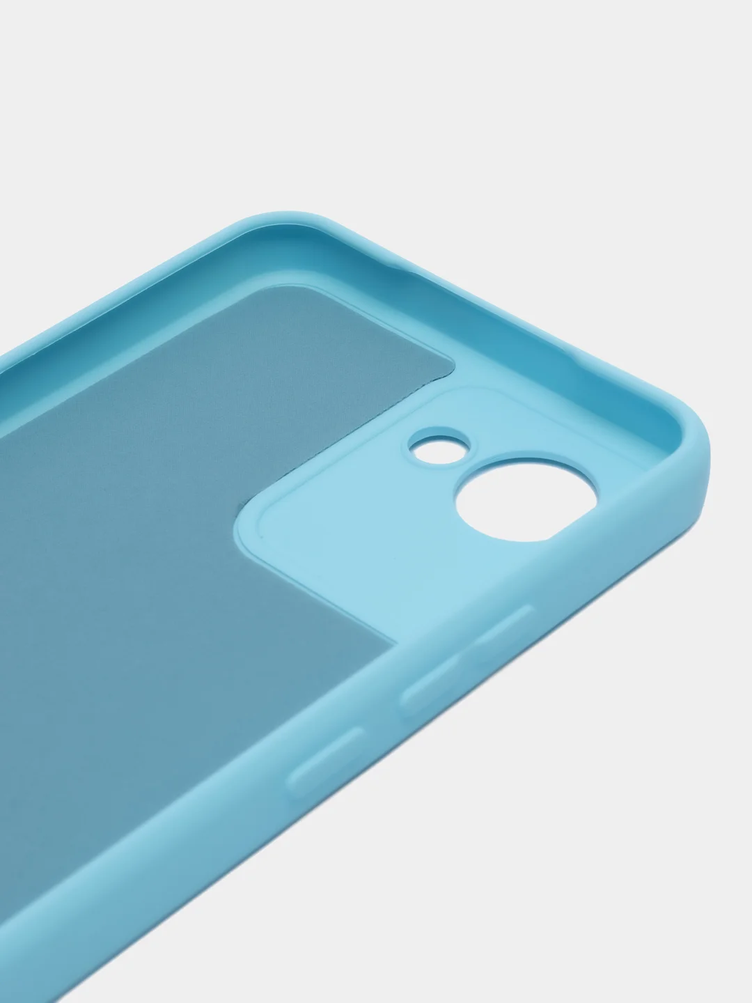 Голубой силиконовый чехол для Realme C30, C30S, 50i PRIME (Реалми С30 С30С 50 ай Прайм) прозрачный