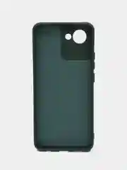 Тёмно-зелёный силиконовый чехол для Realme C30, C30S, 50i PRIME (Реалми С30 С30С 50 ай Прайм) прозрачный