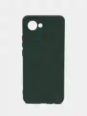 Тёмно-зелёный силиконовый чехол для Realme C30, C30S, 50i PRIME (Реалми С30 С30С 50 ай Прайм) прозрачный