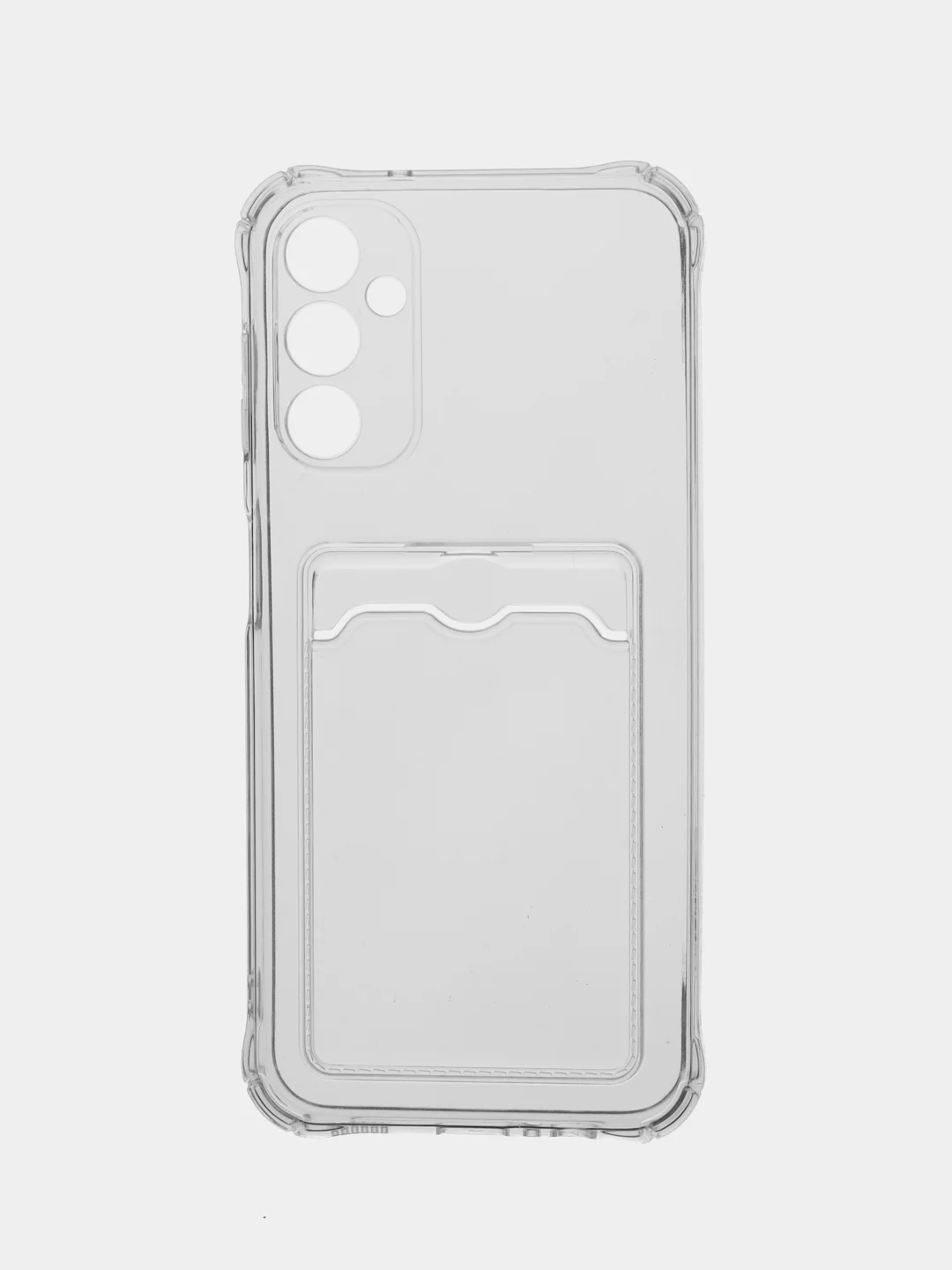 Прозрачный силиконовый чехол Samsung Galaxy A14 4G,  A14 5G, с карманом, прозрачный,