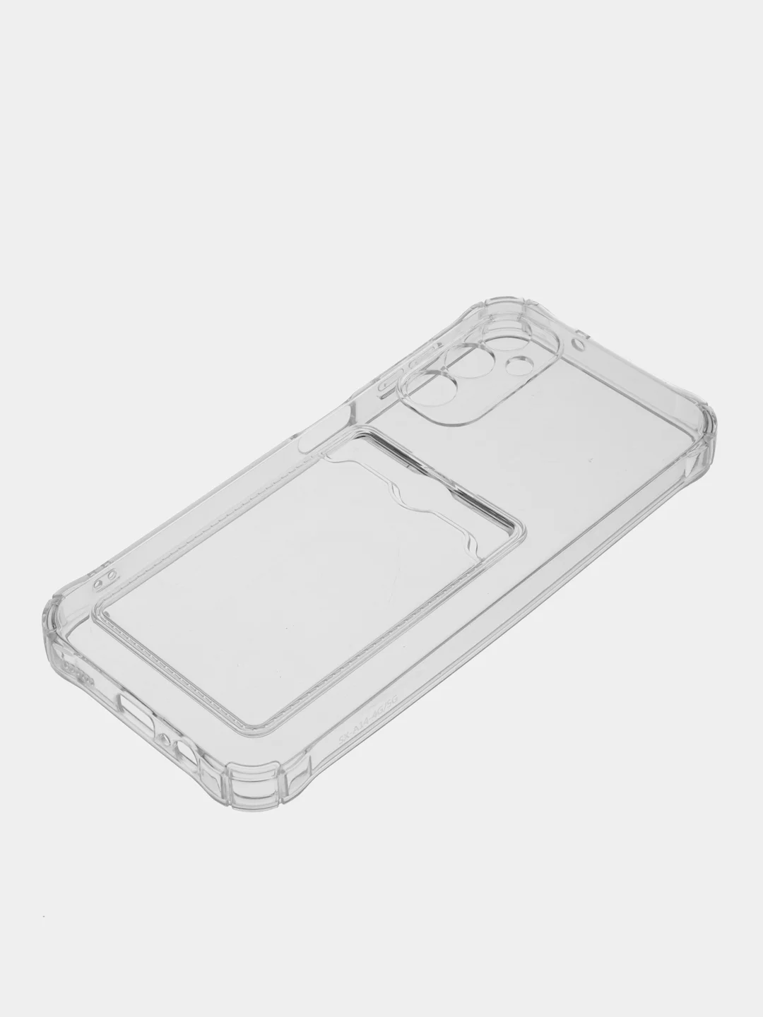 Прозрачный силиконовый чехол Samsung Galaxy A14 4G,  A14 5G, с карманом, прозрачный,