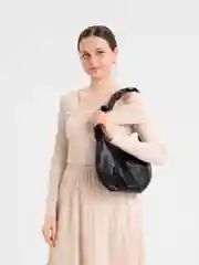 Черный сумка женская из экокожи PU, облако
