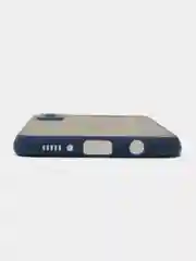 Синий чехол Samsung Galaxy A50 / A50s / A30s, пластиковый, матовый с цветными кнопками